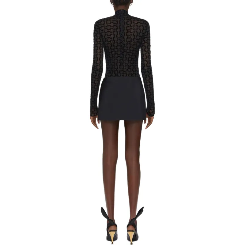 Givenchy Mid Rise Draped Mini Skirt-2