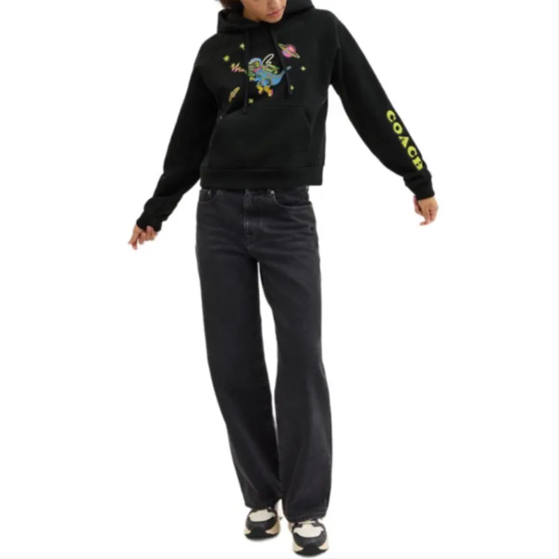 COACH Cosmic Coach FW24 Sweatshirt Women's Black-1
