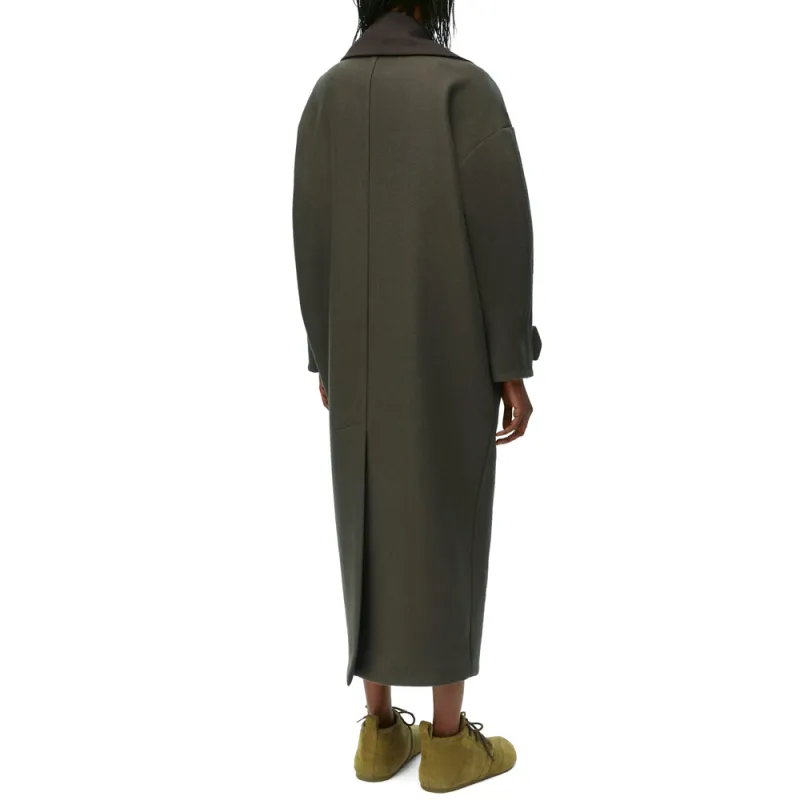LOEWE Coats Women's Olive Green-1