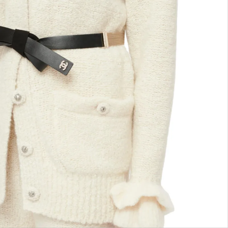CHANEL 24 Fall Winter Knitwear Women's White-1