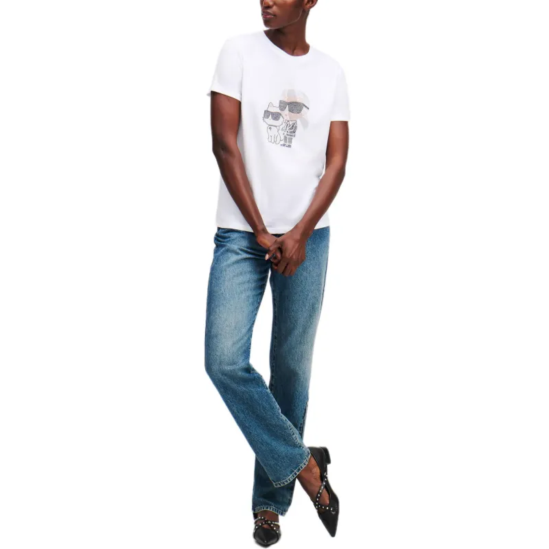 KARL LAGERFELD / Karl Lagerfeld Jeans Ikon Choupette T shirt-1