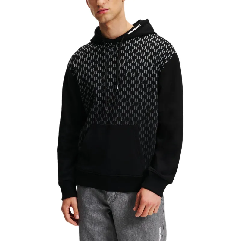 KARL LAGERFELD / Karl Lagerfeld Jeans Monogram degrad� Hoodie-1