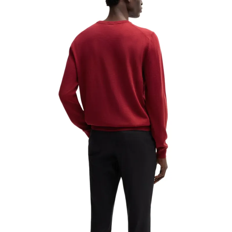 HUGO BOSS HUGO BOSS Logo Embroidered Knit Jumper-2