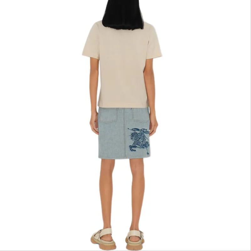 Burberry Logo Printed Crewneck T Shirt-2