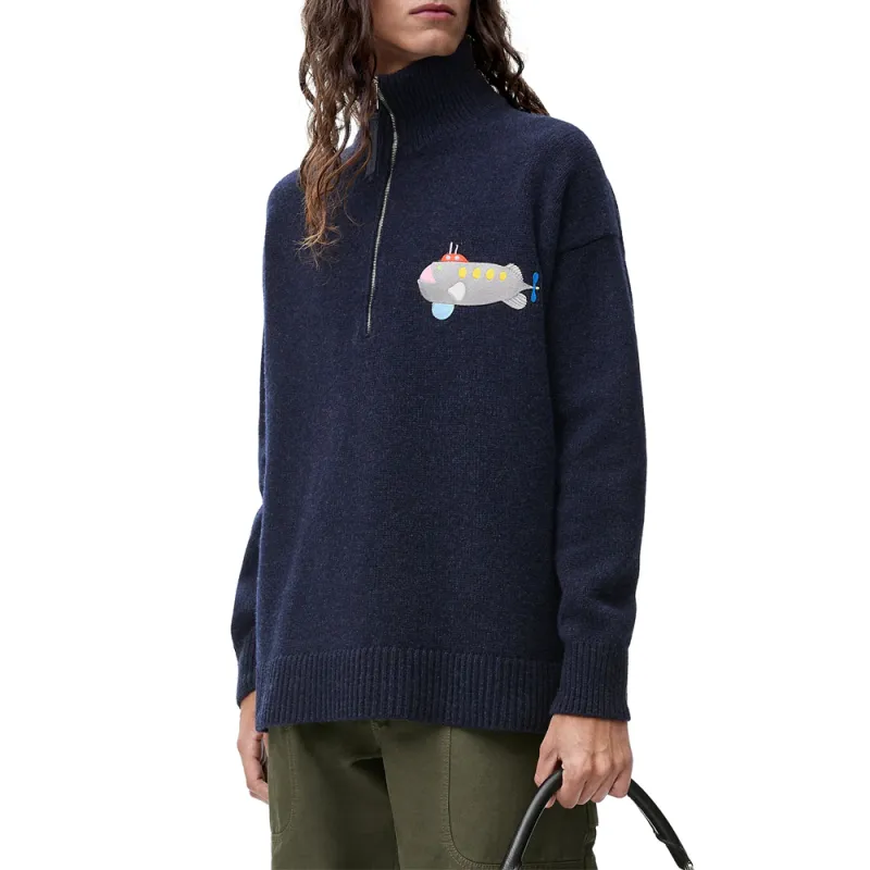 LOEWE x Suna Fujita SS25 Sweater Men's Dark Blue-2