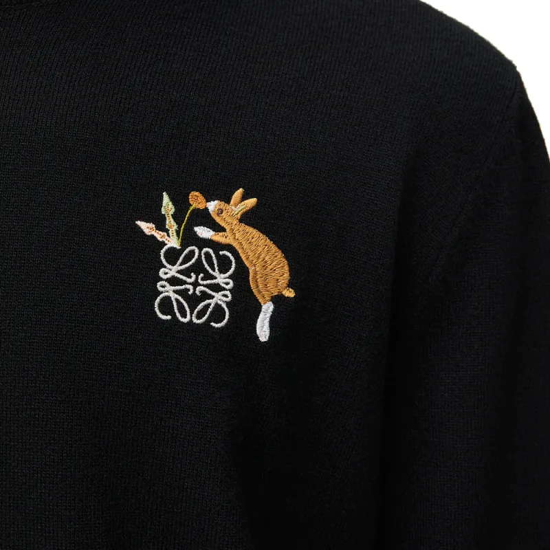LOEWE x Suna Fujita SS25 Sweater Men's Black-4