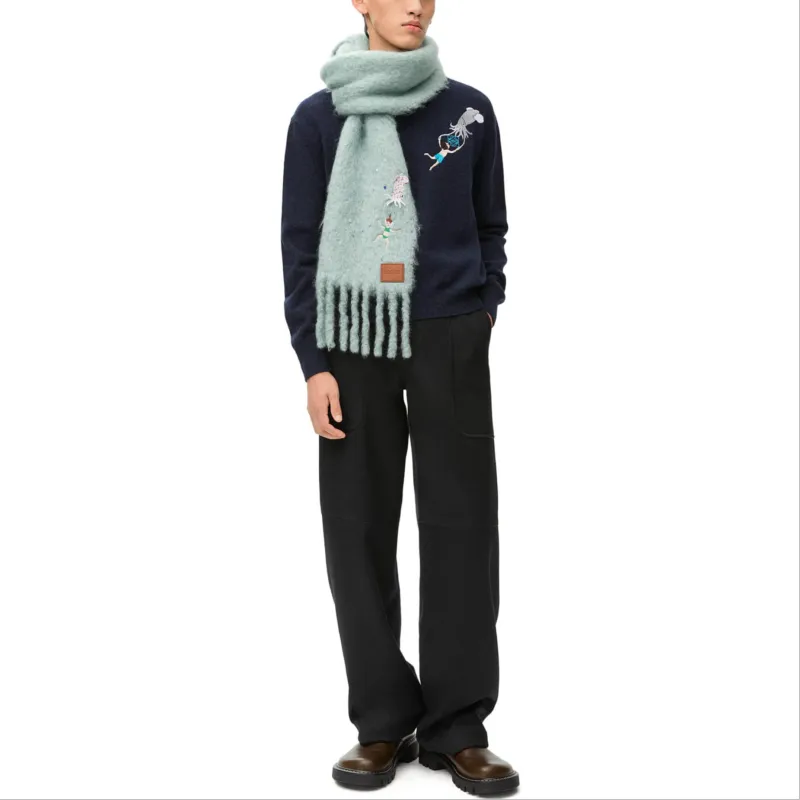 LOEWE x Suna Fujita SS25 Sweater Men's Dark Blue-3