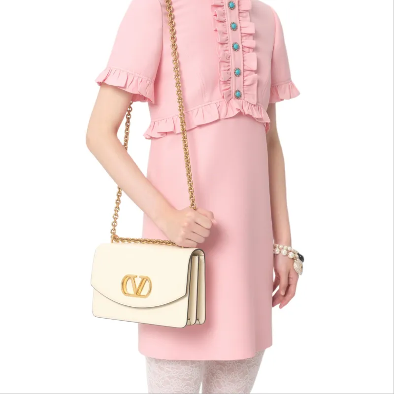 Valentino FW24 Short Sleeved Dress Women's Pink-5