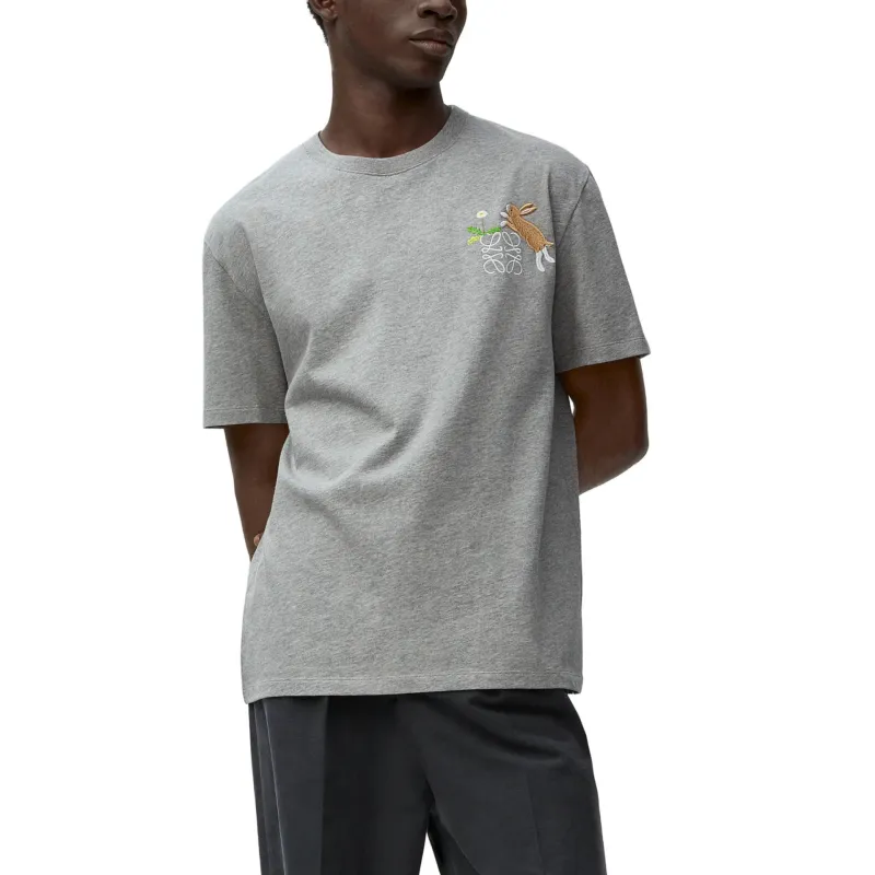 LOEWE x Suna Fujita SS25 T-Shirt Men's Gray-2