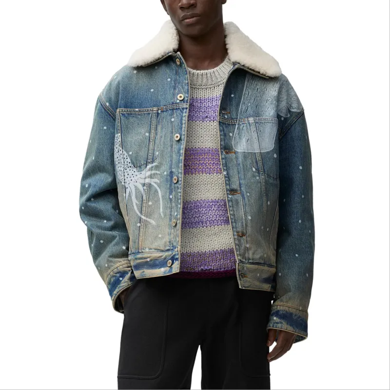 LOEWE Button-Up Denim Jacket-2