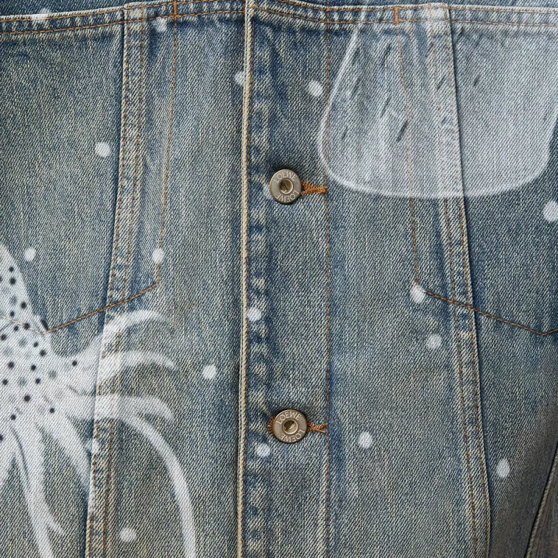 LOEWE Button-Up Denim Jacket-5
