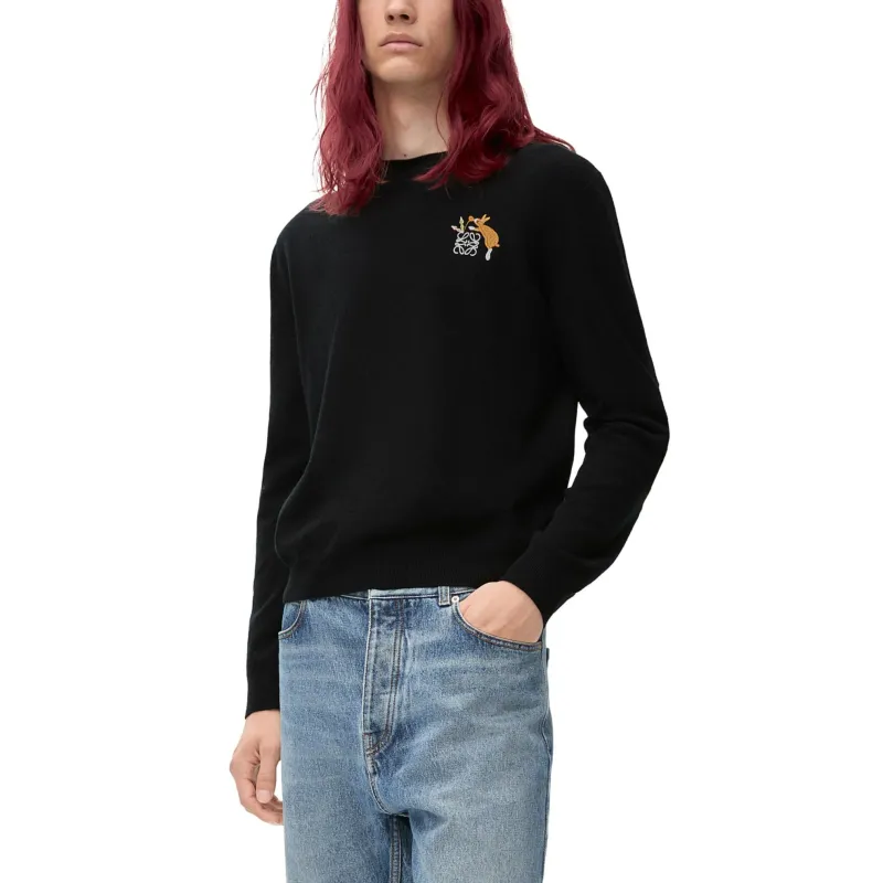 LOEWE x Suna Fujita SS25 Sweater Men's Black-3