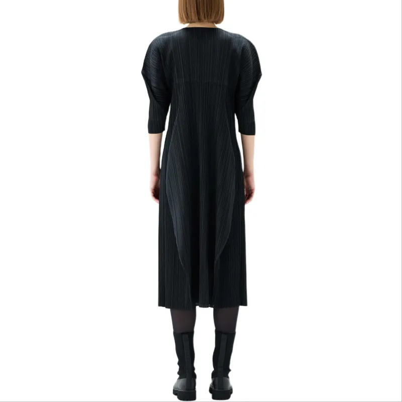 PLEATS PLEASE ISSEY MIYAKE FW24 Long-Sleeved Dresses Women's Black-3