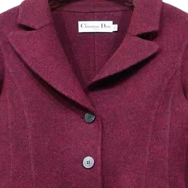 DIOR Jackets Coats Women's Burgundy-1
