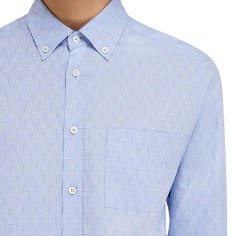 Ferragamo Jacquard Button down Jacket-4