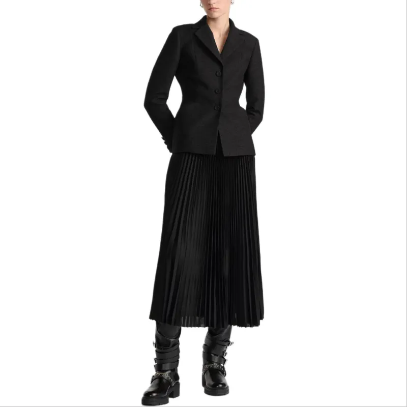 DIOR FW24 Casual Long Skirts Women's Black-3