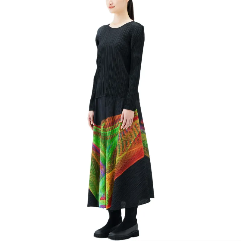 PLEATS PLEASE ISSEY MIYAKE Spectrum Midi Skirt-6