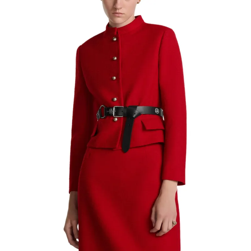 DIOR FW24 Jackets Coats Women's Red-2