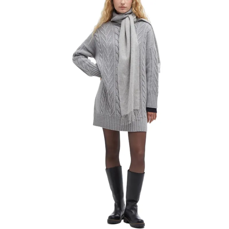 BARBOUR Beatrix FW24 Long-Sleeved Dresses Women's Gray-1