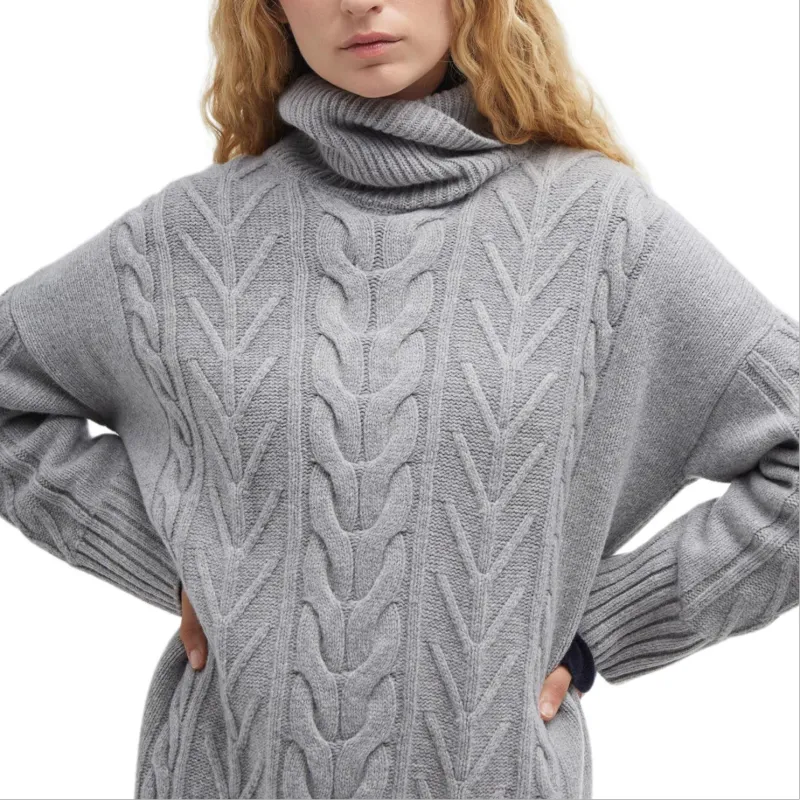 BARBOUR Beatrix FW24 Long-Sleeved Dresses Women's Gray-5