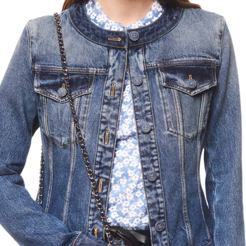 CHANEL FW24 Denim Jacket Women's Blue-3