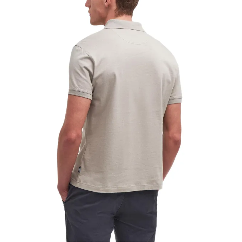 BARBOUR Hirstly FW24 Polo Shirt Men's Gray-3