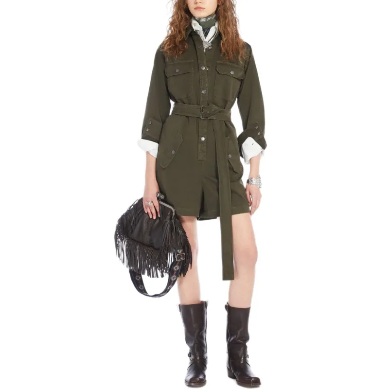 WEEKEND MaxMara Manager Jumpsuit Women's Khaki-2