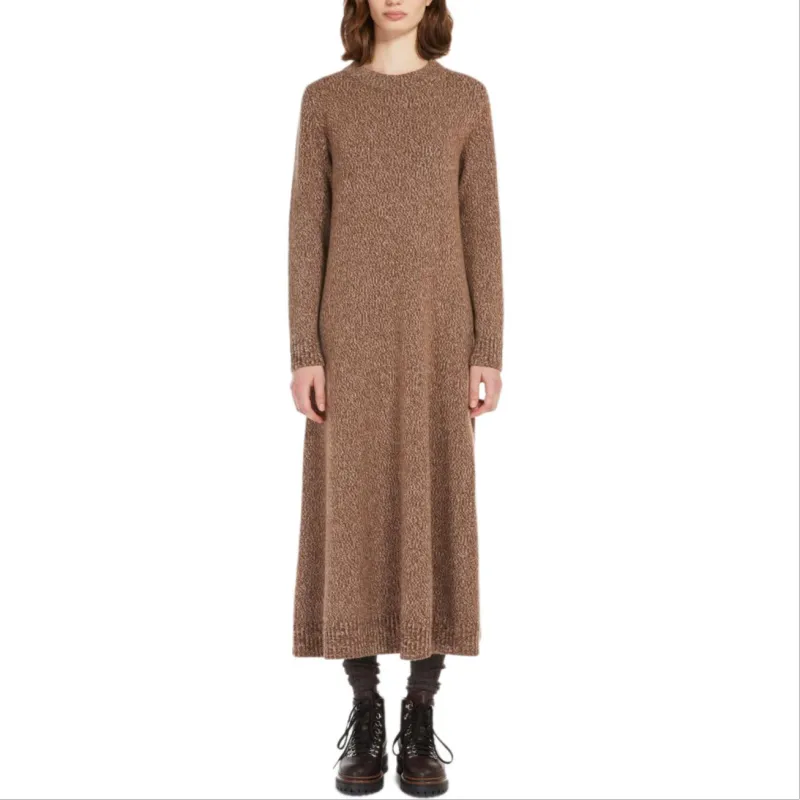 WEEKEND MaxMara Dionne Long-Sleeved Dresses Women's Light Brown-1