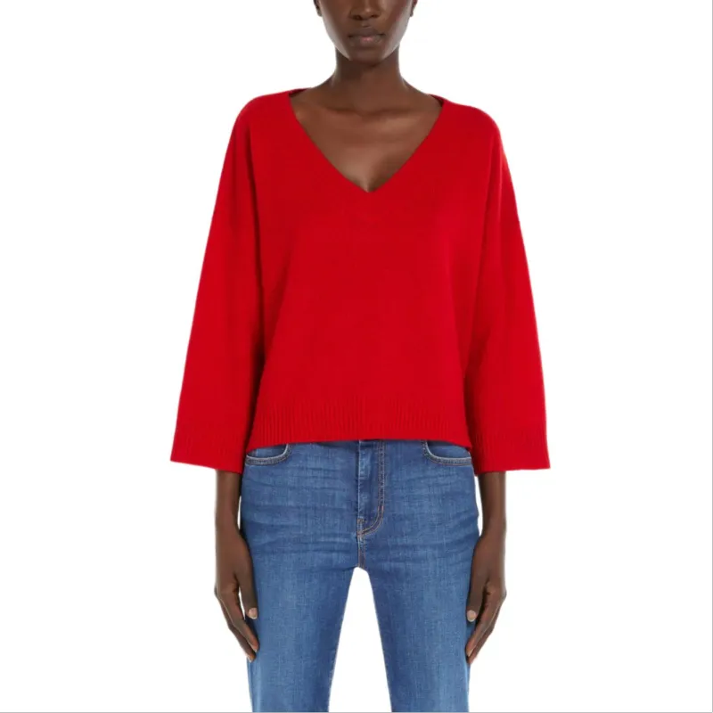 WEEKEND MaxMara Cashmere Sweater Women's Red-1