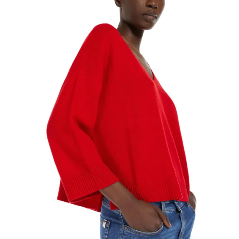 WEEKEND MaxMara Cashmere Sweater Women's Red-3