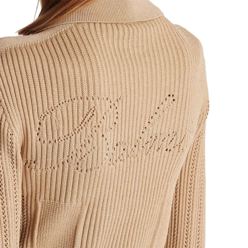 BALMAIN Long Sleeved Cropped Knitted Cardigan-6