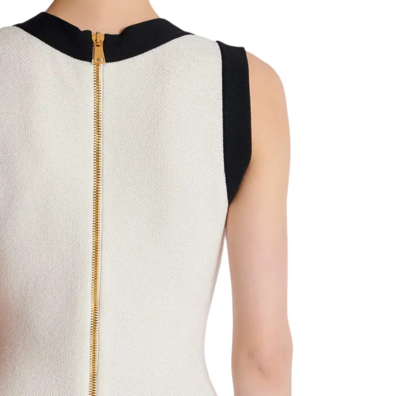 BALMAIN Two Tone Knit Dress-7