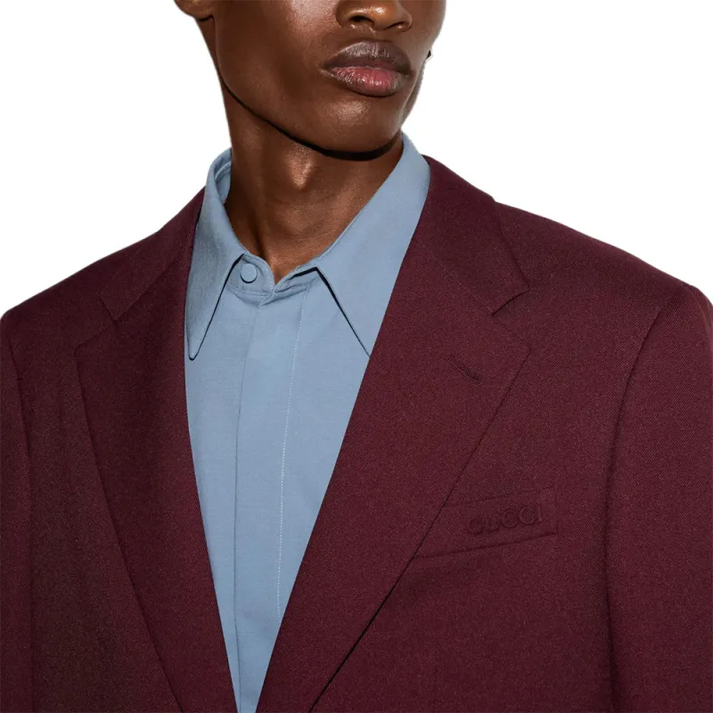 GUCCI SS25 Jackets & Coats Men's Burgundy-7