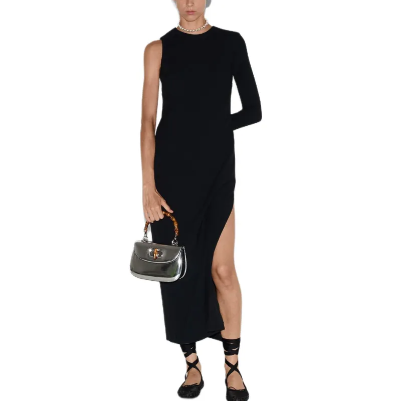 GUCCI SS25 Long Sleeved Dress Women's Black-2