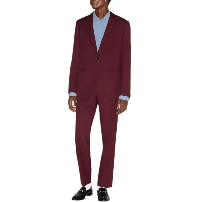 GUCCI SS25 Jackets & Coats Men's Burgundy-2