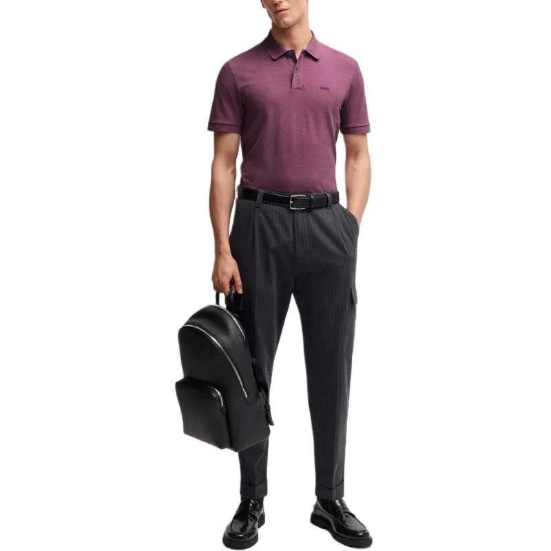 HUGO BOSS FW24 Polo Shirt Men's Light Purple-2