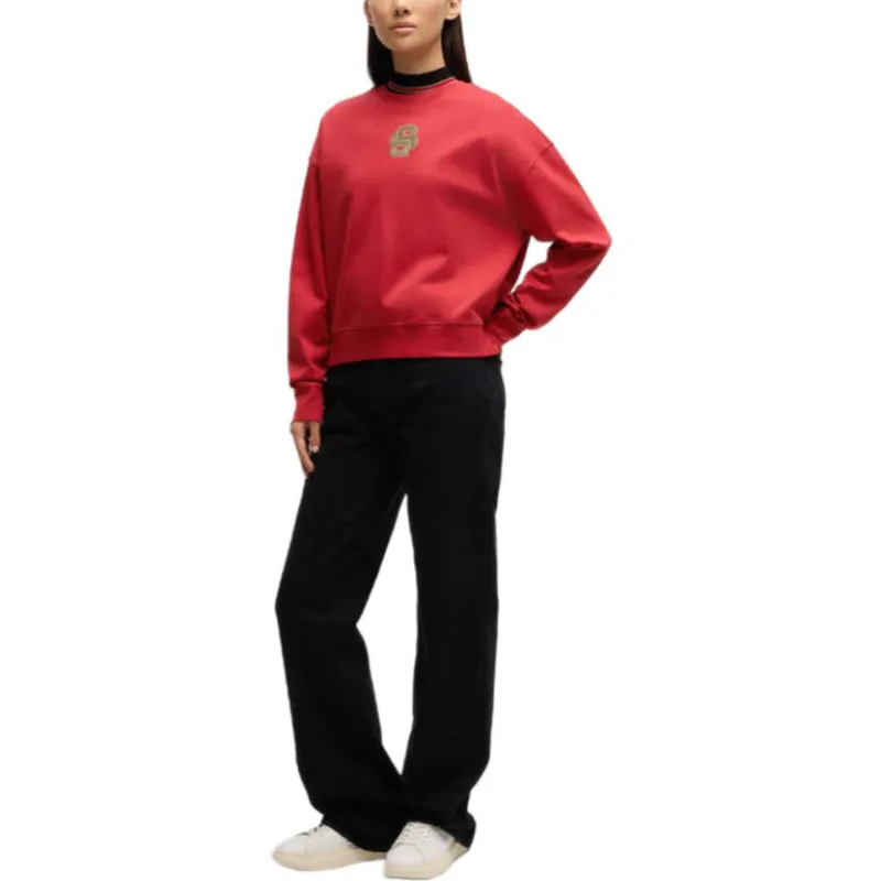 HUGO BOSS x FENGSHENLIANMINGXILIE SS25 Sweatshirt Women's Red-3