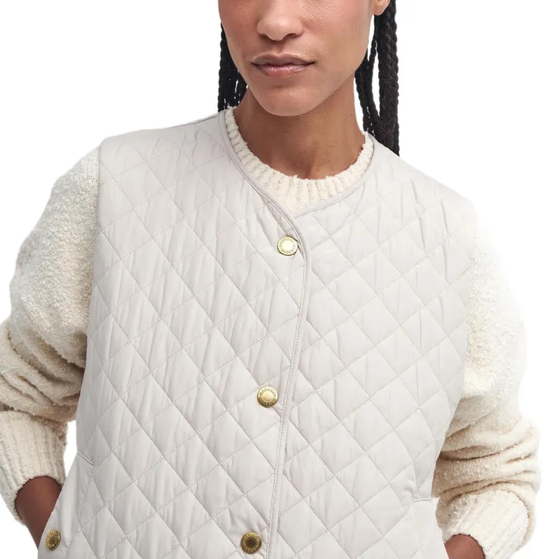 BARBOUR Puffer Jacket Women's White-4