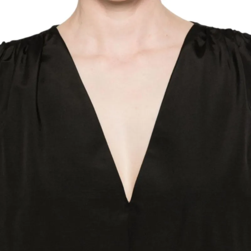 THE ROW Beauvoir V Neck Midi Dress-4