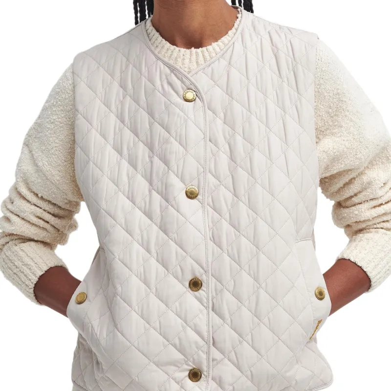BARBOUR Puffer Jacket Women's White-5