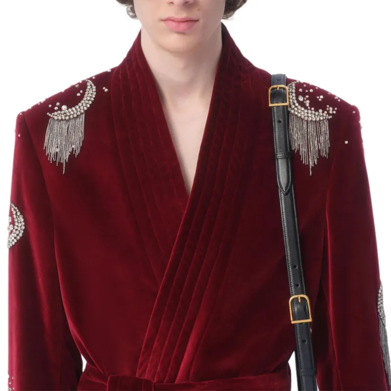 Valentino FW24 Jackets & Coats Men's Dark Red-7