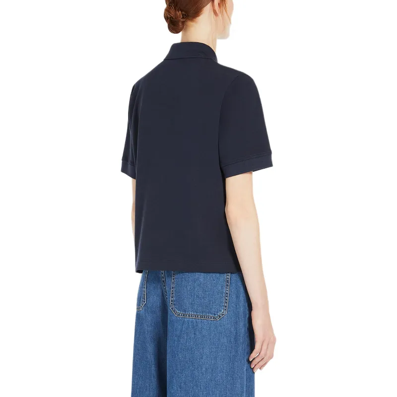 WEEKEND MaxMara Logo embroidered Polo Shirt-3