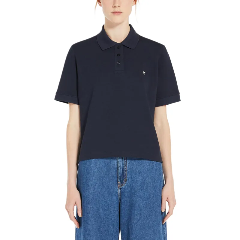 WEEKEND MaxMara Logo embroidered Polo Shirt-2