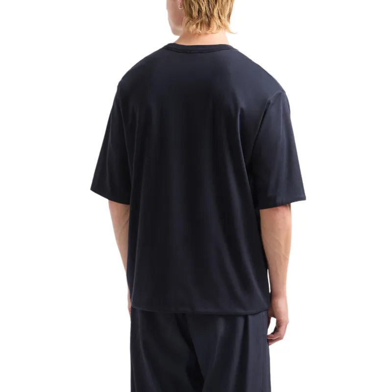 EMPORIO ARMANI Asv Reversible Jersey Oversized fit T shirt-2