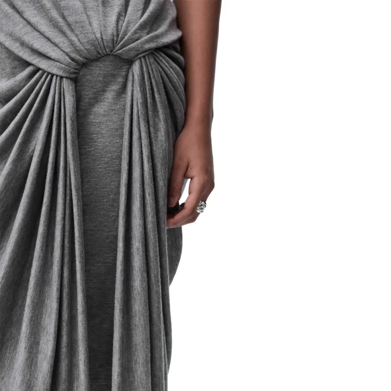 LOEWE Draped Midi Dress-4