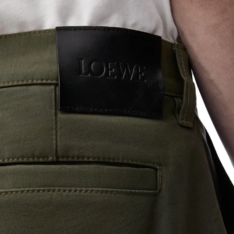 LOEWE SS25 Cargo Pants Men's Green-5