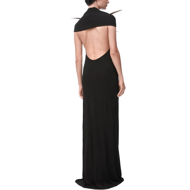 LOEWE SS25 Women's Pre Selection Collection Sleeveless Dress Women's Black-2