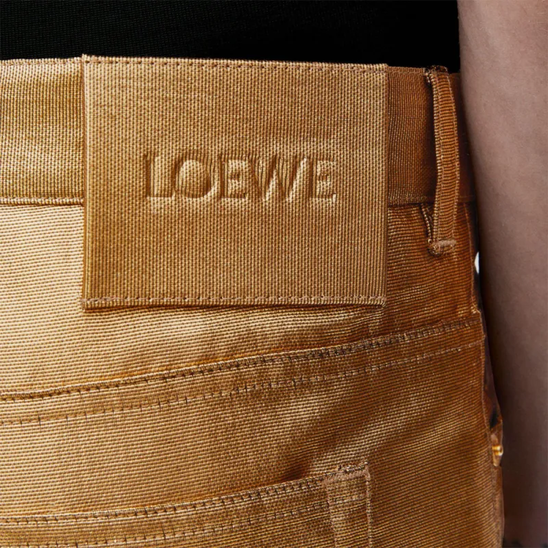 LOEWE SS25 Casual Pants Men's Gold-4