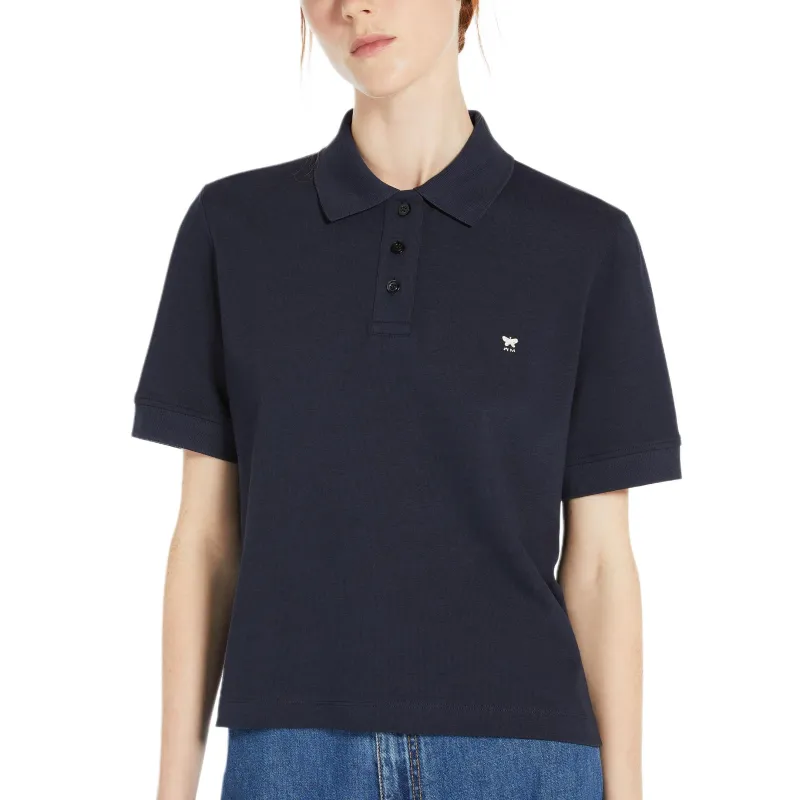 WEEKEND MaxMara Logo embroidered Polo Shirt-1