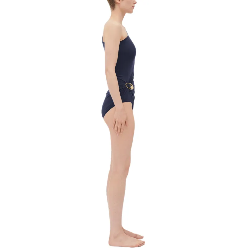 Bottega Veneta FW24 One piece Swimsuit Women's Dark Blue-2
